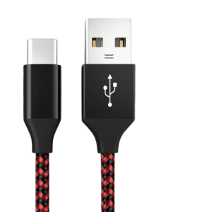 Kabel USB-C do USB 3A Szybkie Ładowanie Pleciony Wzmocniony 1m