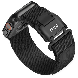 Pasek ACE do Apple Watch 44/45/46/49mm Ultra 2 – Wytrzymały Zamiennik Nylonowy z Magnetyczną Klamra