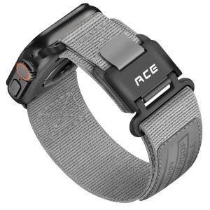 Pasek ACE do Apple Watch 44/45/46/49mm Ultra 2 – Wytrzymały Zamiennik Nylonowy z Magnetyczną Klamra 
