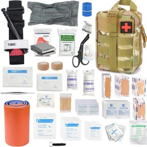 Apteczka Taktyczna Pierwszej Pomocy IFAK 156 el. – Zestaw Survivalowy 30w1: Góry, Camping, Survival 