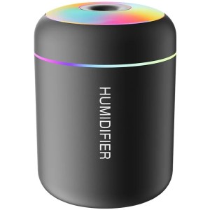 Mini Nawilżacz Powietrza USB i Dyfuzor Zapachowy Searide H09 Pro – 180ml, LED RGB Do Samochodu, Biura i Sypialni 