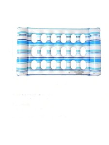 Składany Hamak Wodny 136x70 cm – Dmuchany Materac PVC do Pływania | Leżak Basenowy dla Dorosłych 