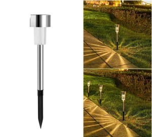 Lampy Solarne Ogrodowe Słupki LED IP44 - Zestaw 10, 20 lub 30 szt. Stal Nierdzewna