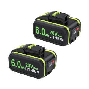Zestaw 2x Akumulator 20V 6.0Ah do narzędzi Worx – Wydajna Bateria Li-Ion 6000mAh