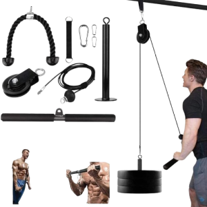 Profesjonalny Wyciąg Treningowy do Domu – System Kół Pasowych na Biceps, Triceps i Plecy