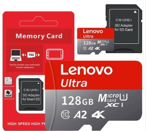 Karta pamięci microSD Lenovo 128GB Ultra C10 UHS-I A2 4K + Adapter SD