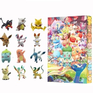 Kalendarz adwentowy pokemon figurki 24 szt.