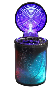 Przenośna popielniczka samochodowa LED