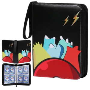 Album do kolekcjonowania kart Pokemon segregator w kolorze czarnym z pokemonami