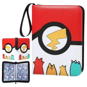Album do kolekcjonowania kart Pokemon segregator w kolorze czerwonym