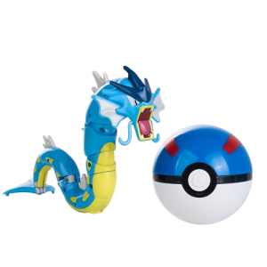 Zabawka dla dzieci figurka Pokemon Gyarados w zestawie z niebieskim pokeballem