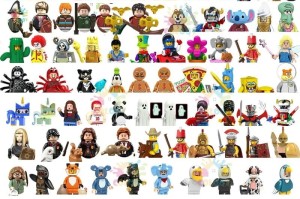 Figurki klocki zestaw 50 różnych figurek ze świata filmów i bajek