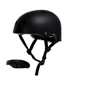 Czarny Kask Rowerowy Skate Rolki Hulajnoga Ochronny