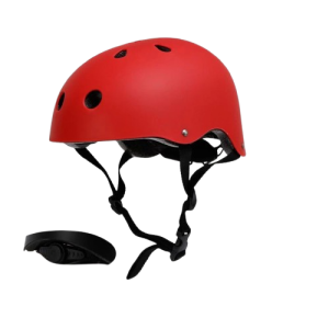 Czerwony Kask Rowerowy Skate Rolki Hulajnoga Ochronny 