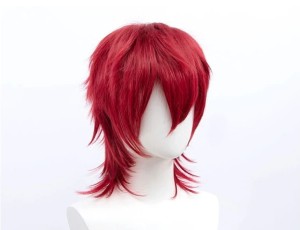 Peruka do Cosplay Choppy Shaggy z Grzywką z Dłuższym Tyłem