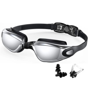 Okulary Pływackie Antifog UV Krystaliczna Przejrzystość
