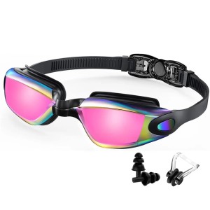 Okulary Pływackie Antifog UV Krystaliczna Przejrzystość