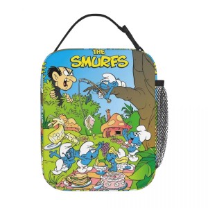 Lunchbox Smerfy do Szkoły i na Wycieczki Torba Termiczna Smerfy