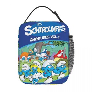 Lunchbox Smerfy do Szkoły i na Wycieczki Torba Termiczna Smerfy