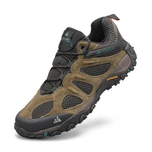 Męskie Buty Trekkingowe Wodoodporne z Antypoślizgową Podeszwą i Ochroną Palców