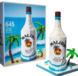 Klocki kolekcja butelka Malibu zabawka dla dzieci i dorosłych