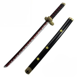 Katana dekoracyjna Yama A inspirowana anime One Piece 72 cm – miecz cosplay z pochwą