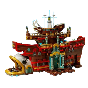 Zestaw klocków piracka baza inspirowana anime One Piece – 3402 elementy, statek i forteca