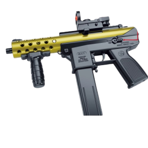 Pistolet Zabawkowy Tec9 na kulki żelowe 7-8mm – Automat, bateria 7.4V, zestaw USB