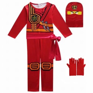 Kostium Ninja dla Dzieci –  Strój Wojownika Ninjago z Maską, Przebranie Anime