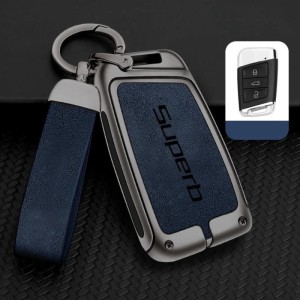 Etui na kluczyk Skoda Superb – Metalowe Case TPU | Wodoodporne + Brelok
