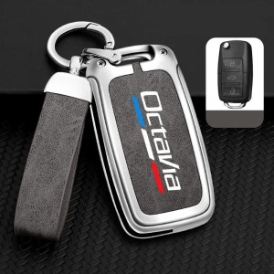 Etui na kluczyk Skoda Octavia – Metalowe Case Zinc-Alloy  Brelok Premium