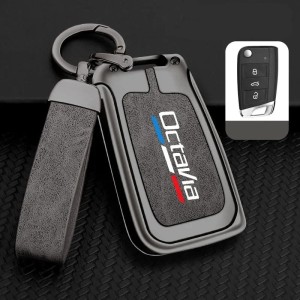 Etui na kluczyk Skoda Octavia – Metalowe Case Zinc-Alloy Brelok Premium